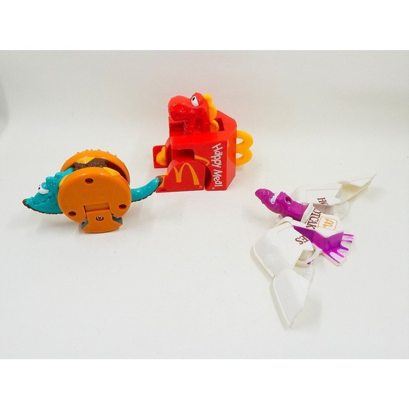 McDonalds Happy Meal Changeables Food Transformers 1990 Lot of 3 Toys - Picture 2 of 8
